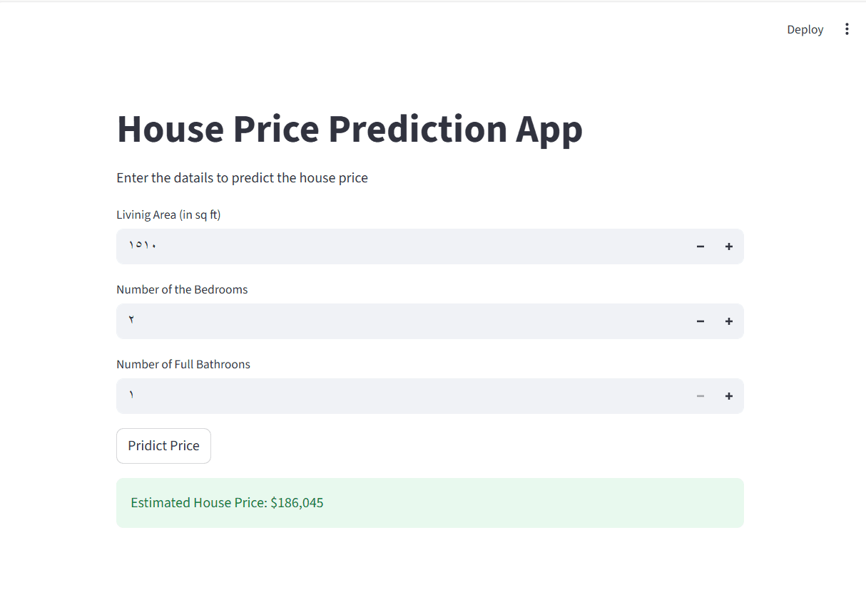House Price Prediction project preview